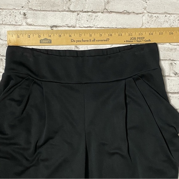 𝅺free People sz Small Black Pull On Pleated Ankle Leggings - Picture 8 of 10